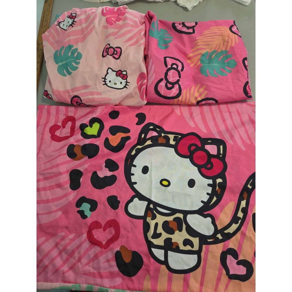 Hello Kitty "Wild Jungle" Kids Microfiber sheet set full